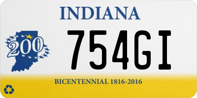 IN license plate 754GI