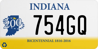 IN license plate 754GQ