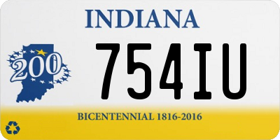 IN license plate 754IU
