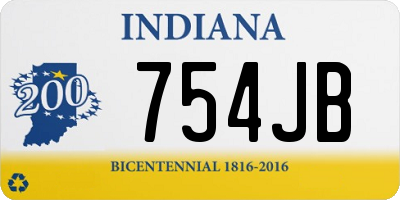 IN license plate 754JB