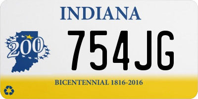 IN license plate 754JG