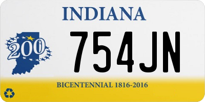 IN license plate 754JN