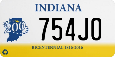 IN license plate 754JO