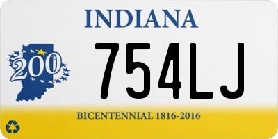 IN license plate 754LJ