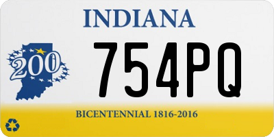 IN license plate 754PQ