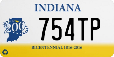 IN license plate 754TP