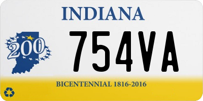 IN license plate 754VA