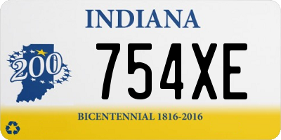 IN license plate 754XE