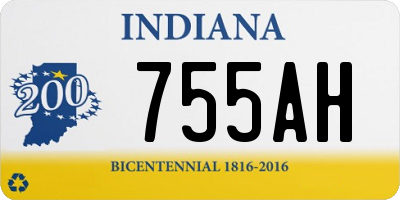 IN license plate 755AH