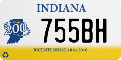 IN license plate 755BH