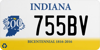 IN license plate 755BV