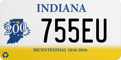 IN license plate 755EU