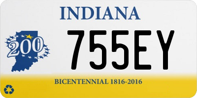 IN license plate 755EY