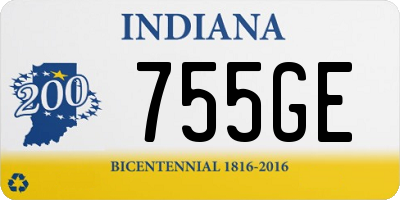 IN license plate 755GE