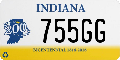 IN license plate 755GG