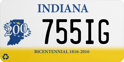 IN license plate 755IG