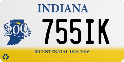 IN license plate 755IK