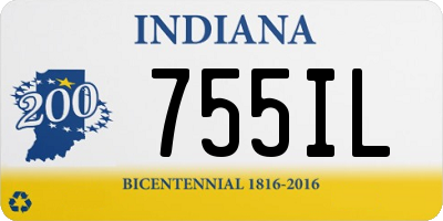 IN license plate 755IL