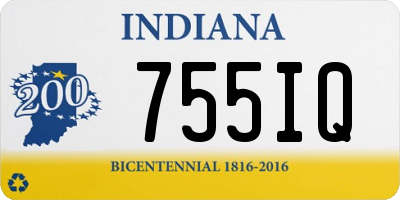 IN license plate 755IQ