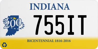 IN license plate 755IT