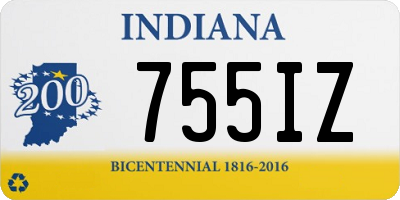 IN license plate 755IZ