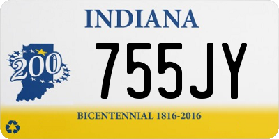 IN license plate 755JY