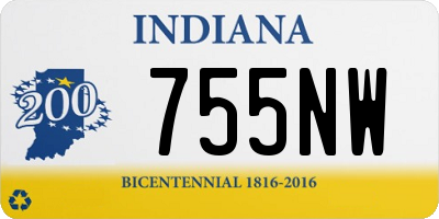 IN license plate 755NW