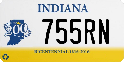 IN license plate 755RN