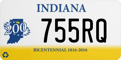 IN license plate 755RQ