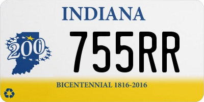 IN license plate 755RR