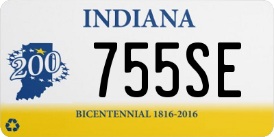 IN license plate 755SE