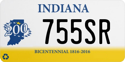 IN license plate 755SR