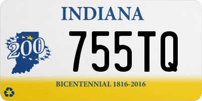 IN license plate 755TQ