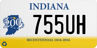 IN license plate 755UH