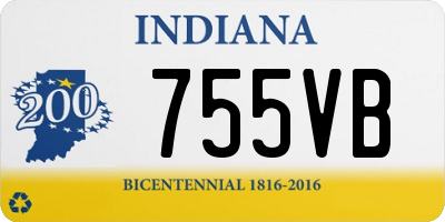 IN license plate 755VB