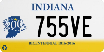 IN license plate 755VE