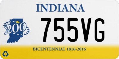 IN license plate 755VG