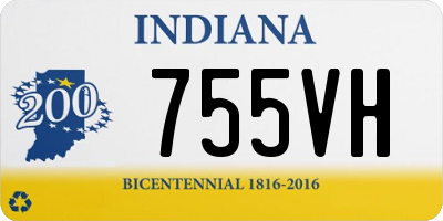 IN license plate 755VH