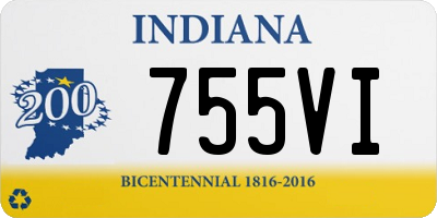IN license plate 755VI