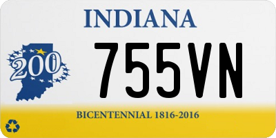 IN license plate 755VN