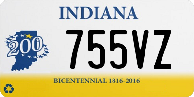 IN license plate 755VZ