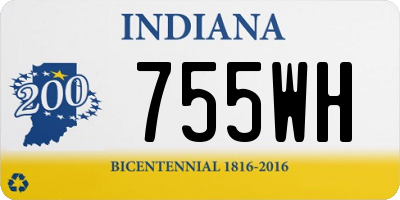 IN license plate 755WH