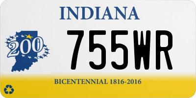 IN license plate 755WR