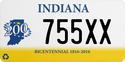 IN license plate 755XX