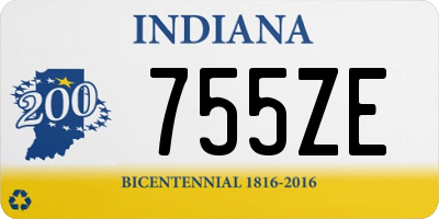 IN license plate 755ZE