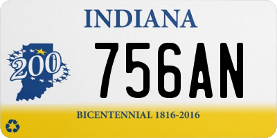 IN license plate 756AN