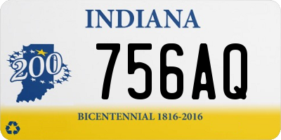 IN license plate 756AQ