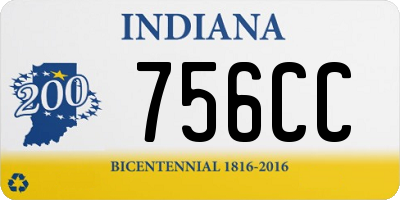 IN license plate 756CC