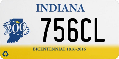 IN license plate 756CL