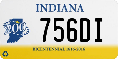 IN license plate 756DI